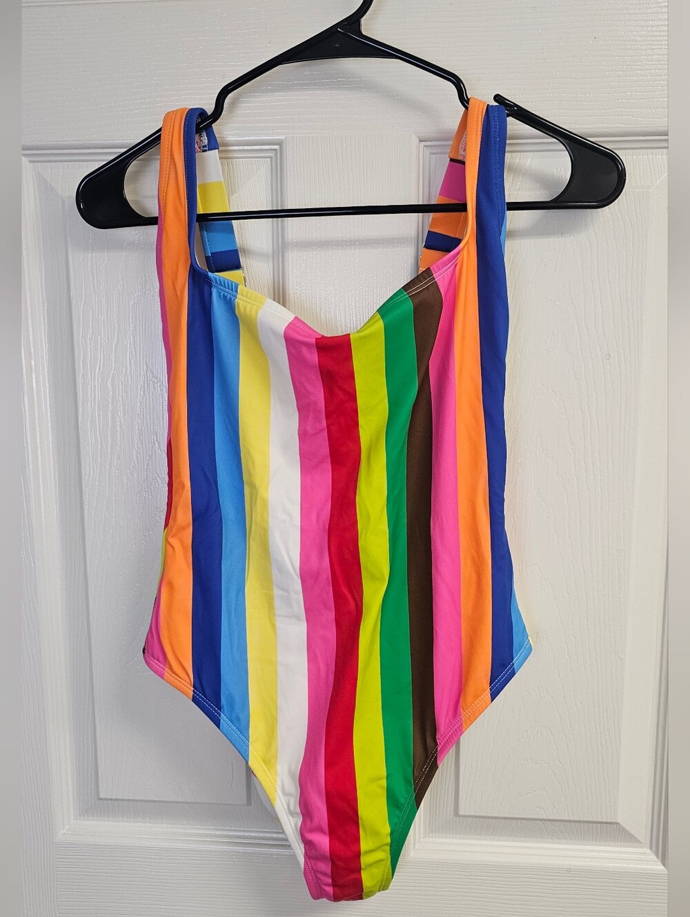 Tabitha Multicolor Vertical Stripe One-Piece Size S